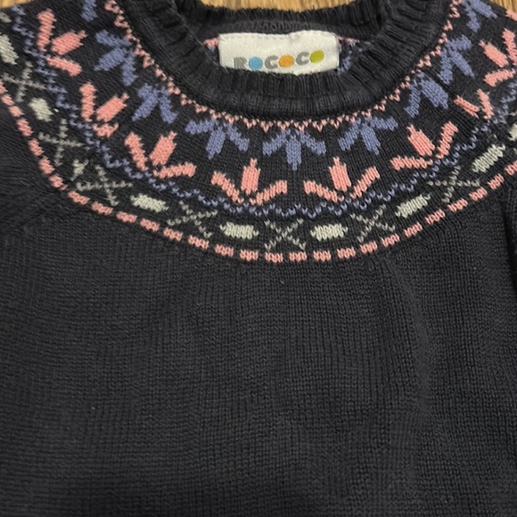 4/$20 Girls Rococo Long knit Sweater Sz 3 - Picture 3 of 4